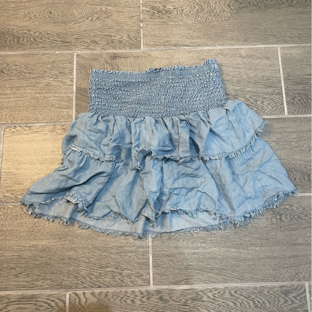 Aerie Ruffle Mini Skirt